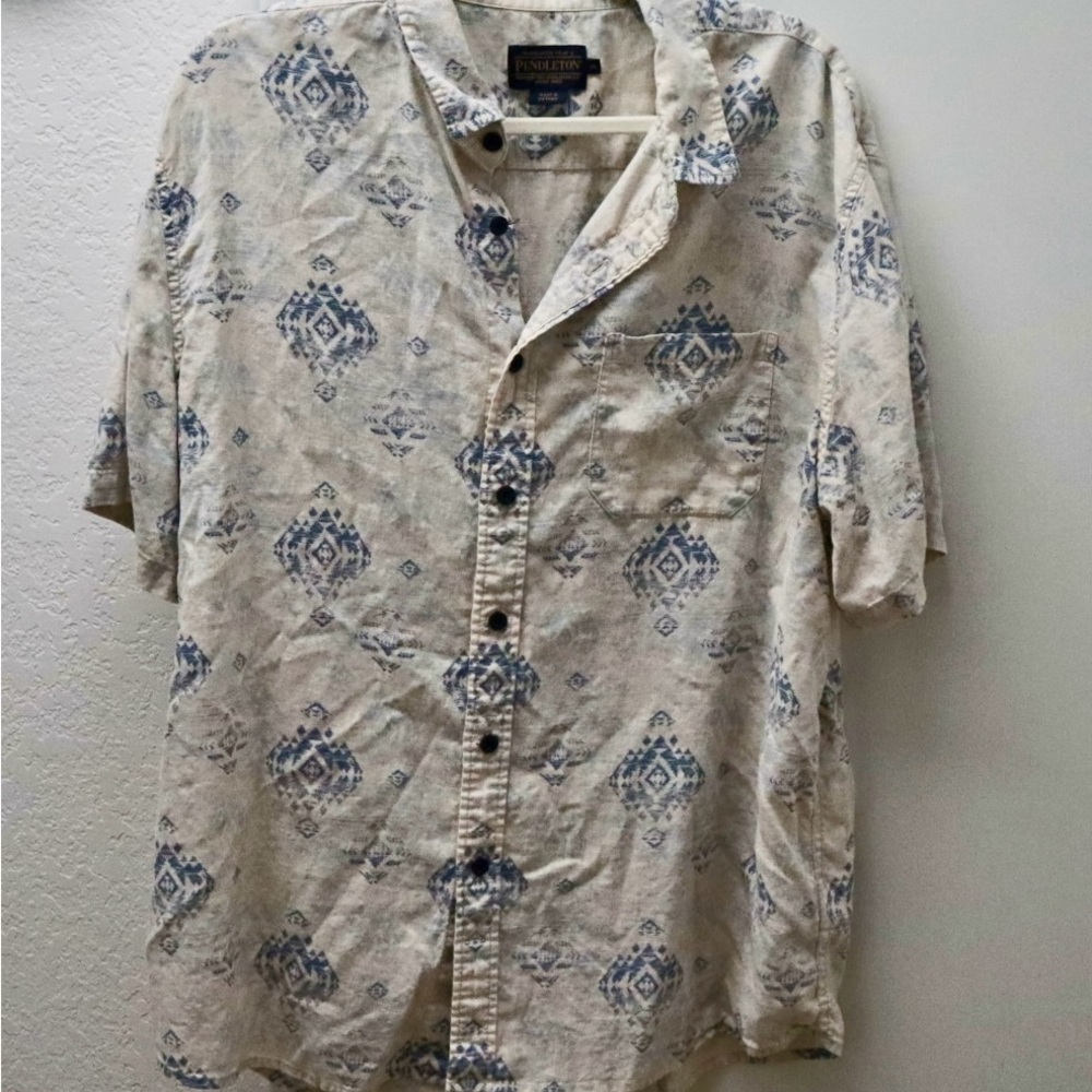Pendleton Dawson Linen-Blend Button-Down Shirt - image 2